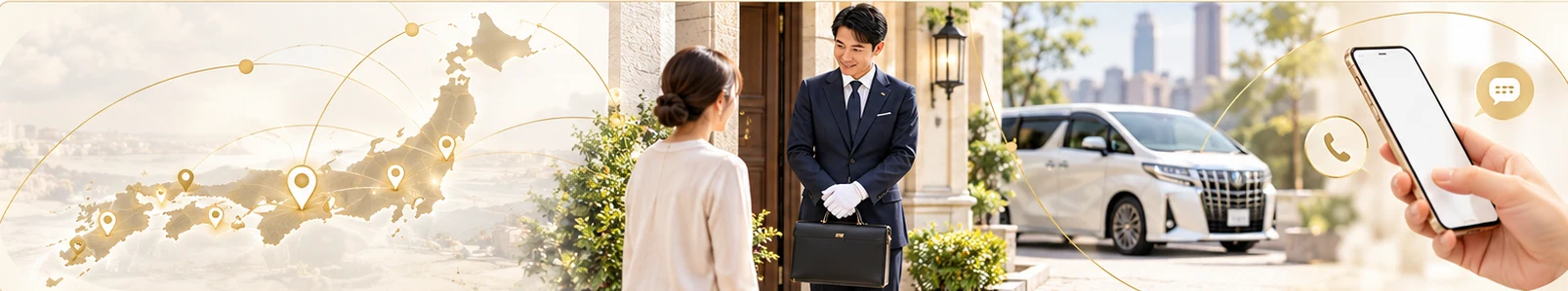 訪問可能かどうかをお問い合わせいただくイメージ