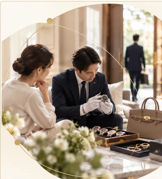 ご自宅へお伺いする出張買取のイメージ