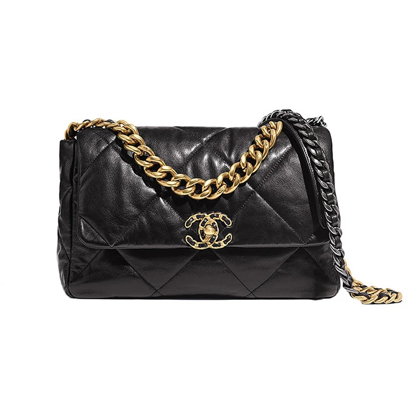 CHANEL19　フラップ バッグ　ブラック